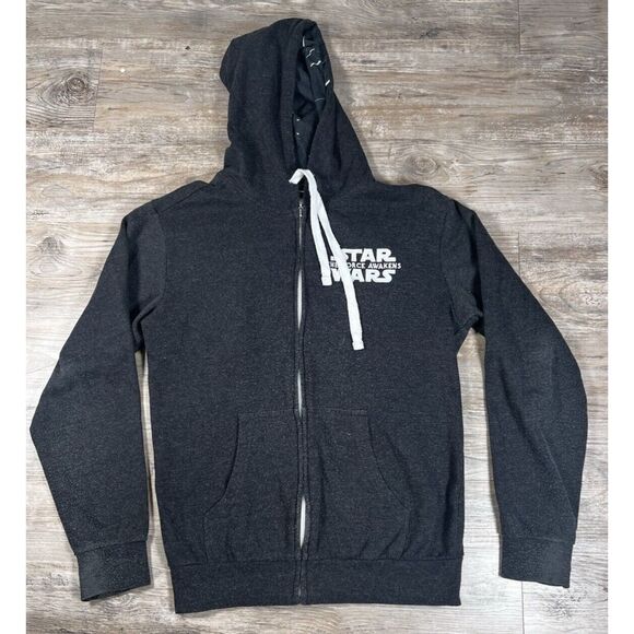 STAR WARS Force Awakens Galaxy Premiere‎ Men's Size S Full-Zip Sweatshirt Hoodie - Picture 1 of 10